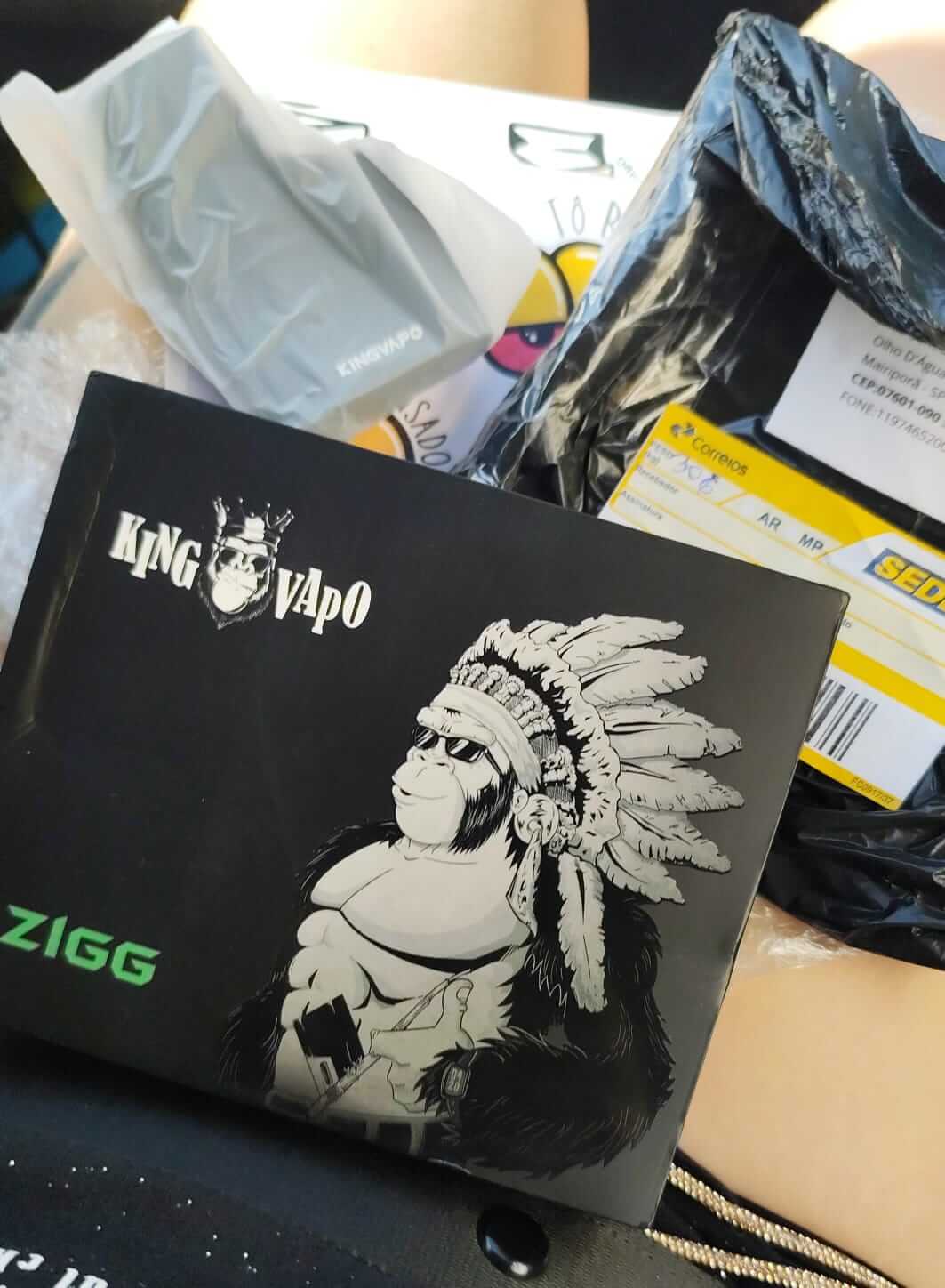 Caixa KingVapo do vaporizador de ervas Zigg